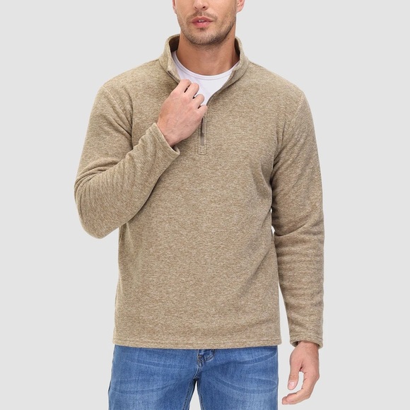 True Grit Quarter Zip Pull Over Sweater - Picture 1 of 8